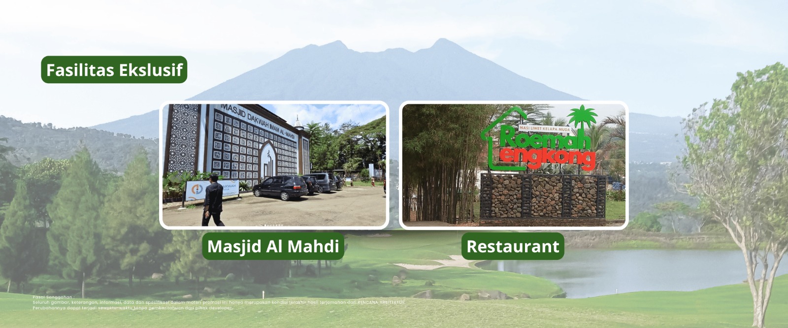 Fasilitas Eksklusif Masjid dan Restaurant